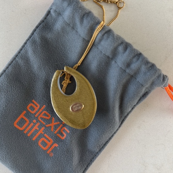 Alexis Bittar lucite pendant necklace - Picture 2 of 5